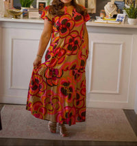 Ivy Jane - Bold Floral Midi Dress