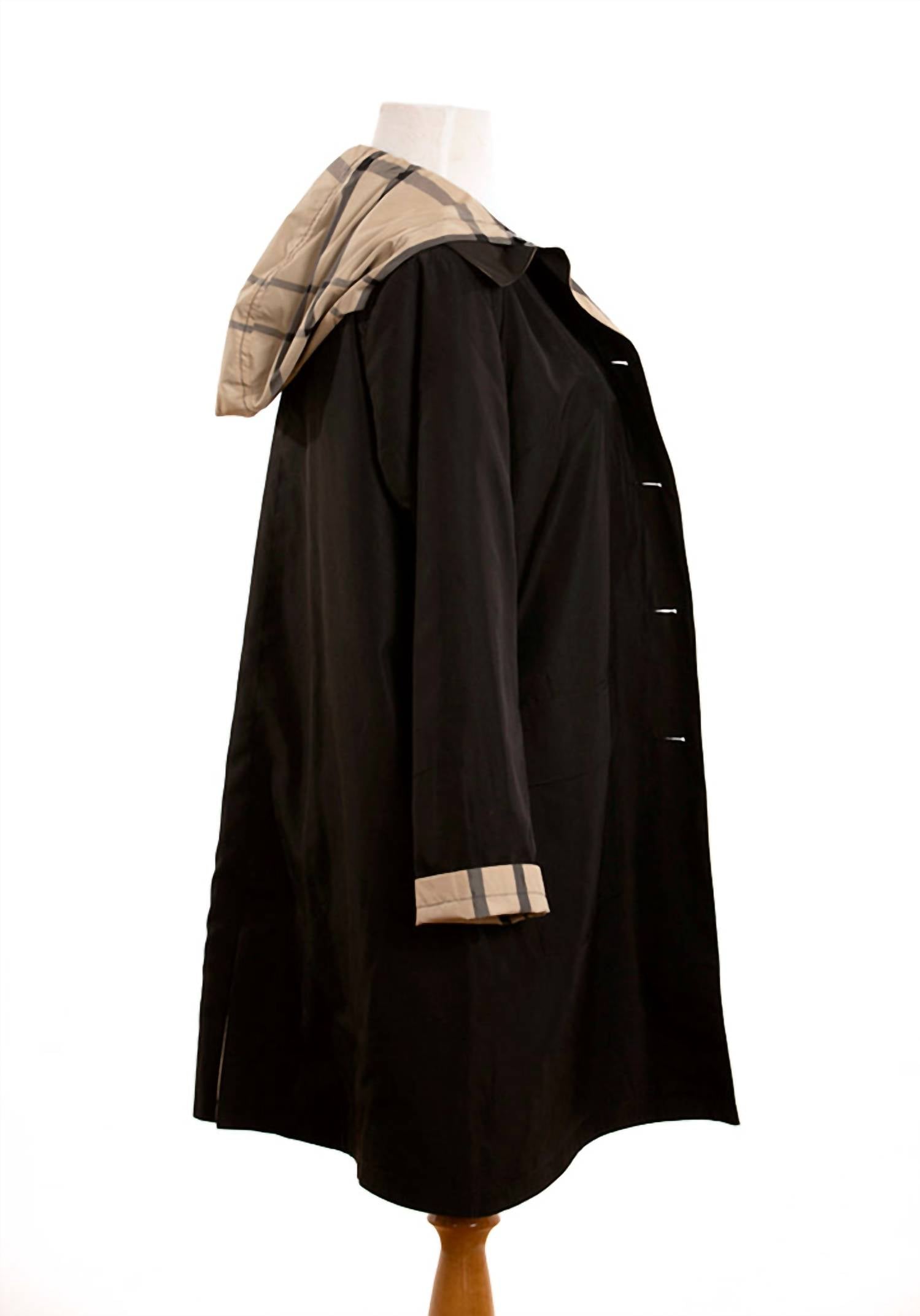 Rainraps - Women's Raintrench With Detachable Hood Rain Trench Coat