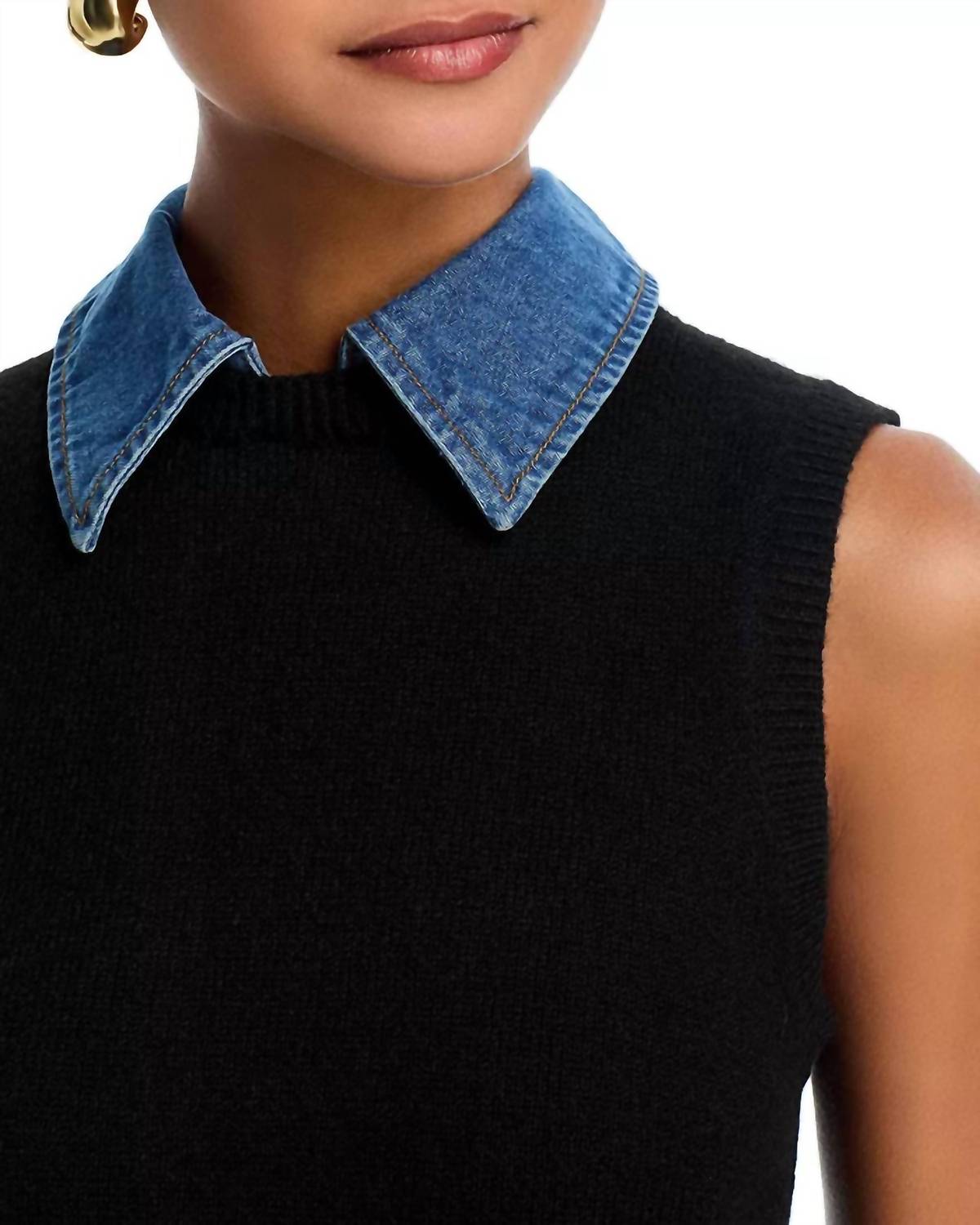 French Connection - Ellie Knit Collared Vest