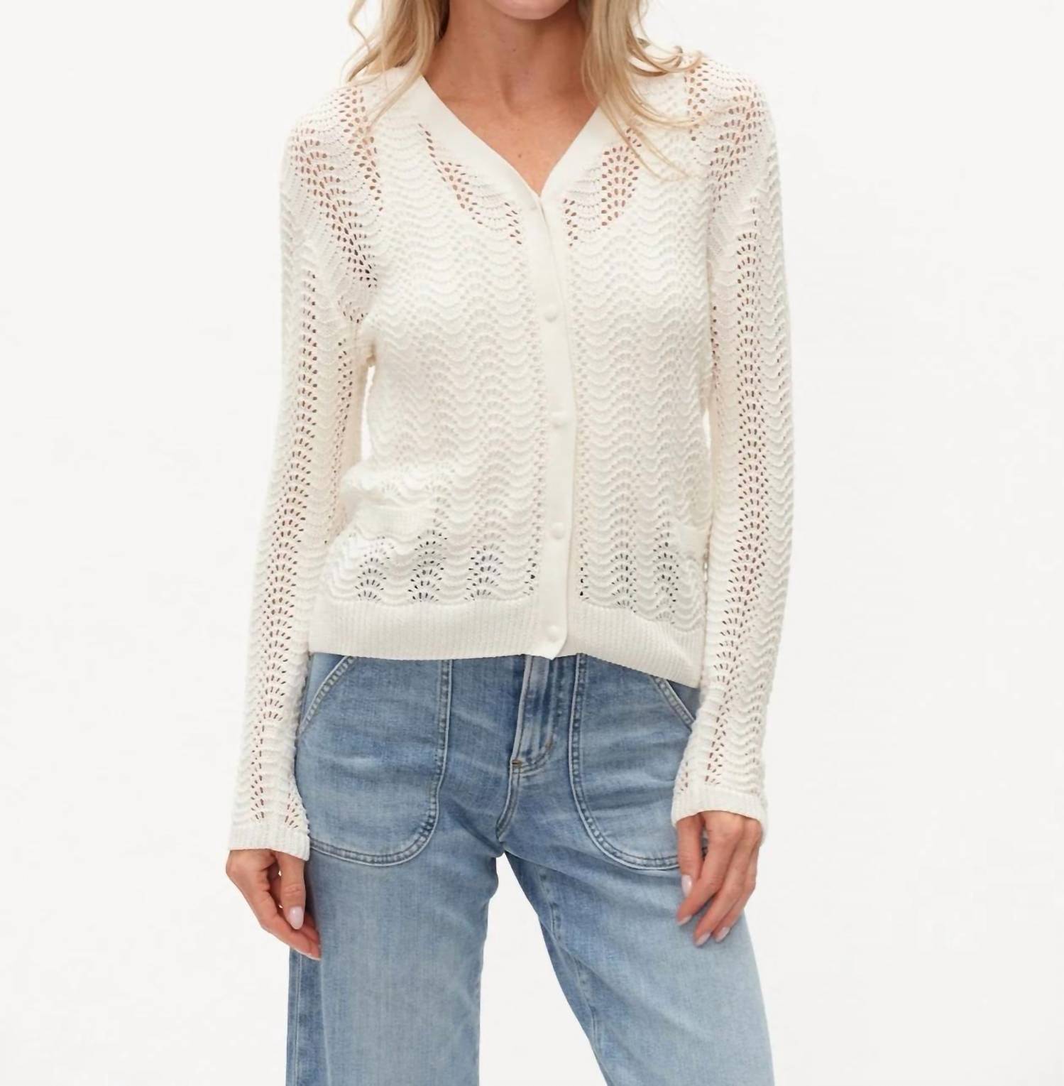 Six/Fifty - Ebony Crochet Cardigan