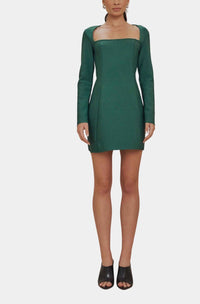 Curaae - Oxford Long Sleeve Mini Dress
