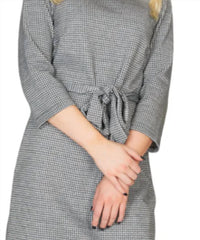 Papillon - Houndstooth 3/4 Sleeve Dress