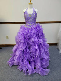 Little Rosie - Girl's Glitz Long Pageant Dress