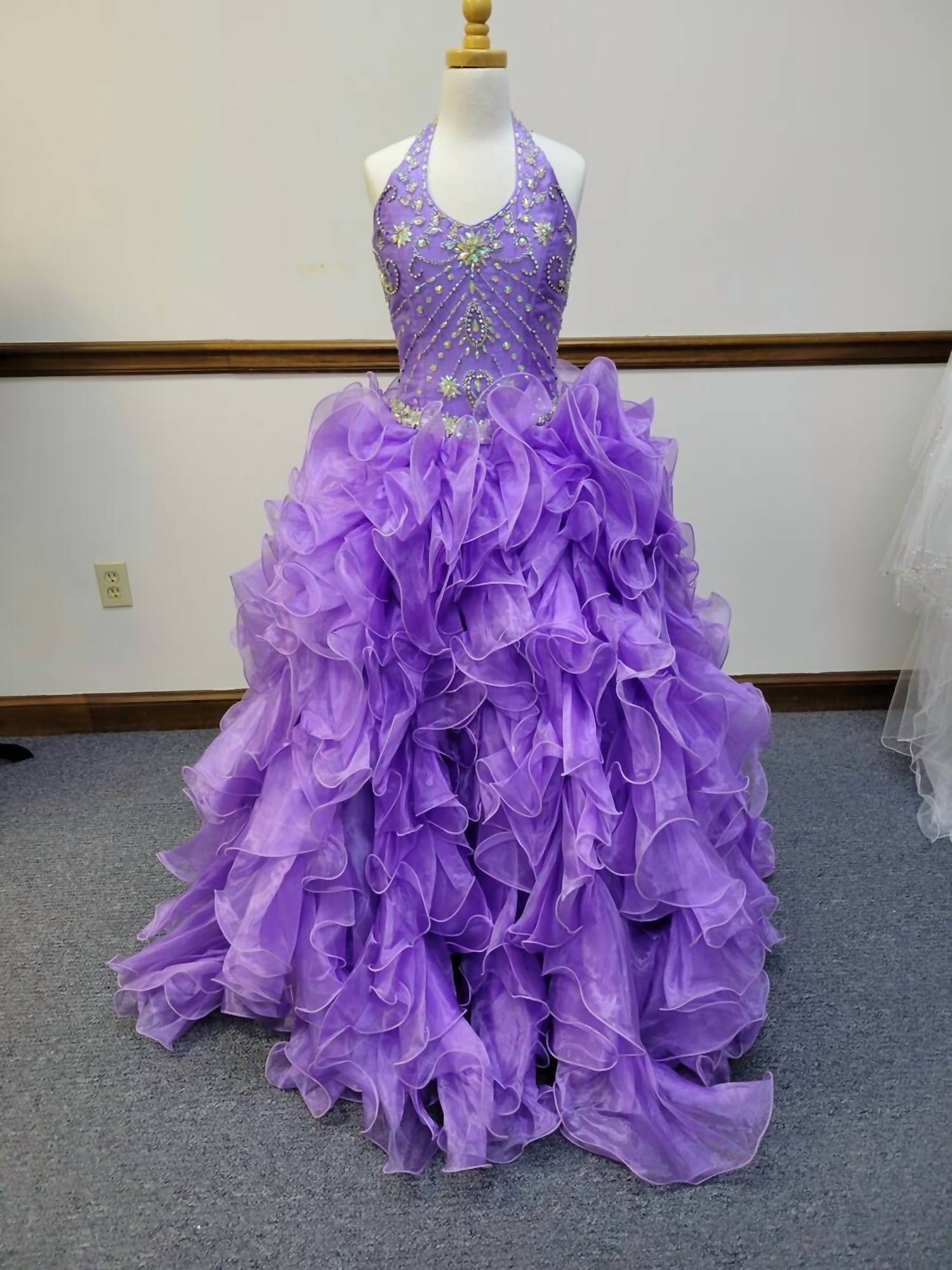 Little Rosie - Girl's Glitz Long Pageant Dress