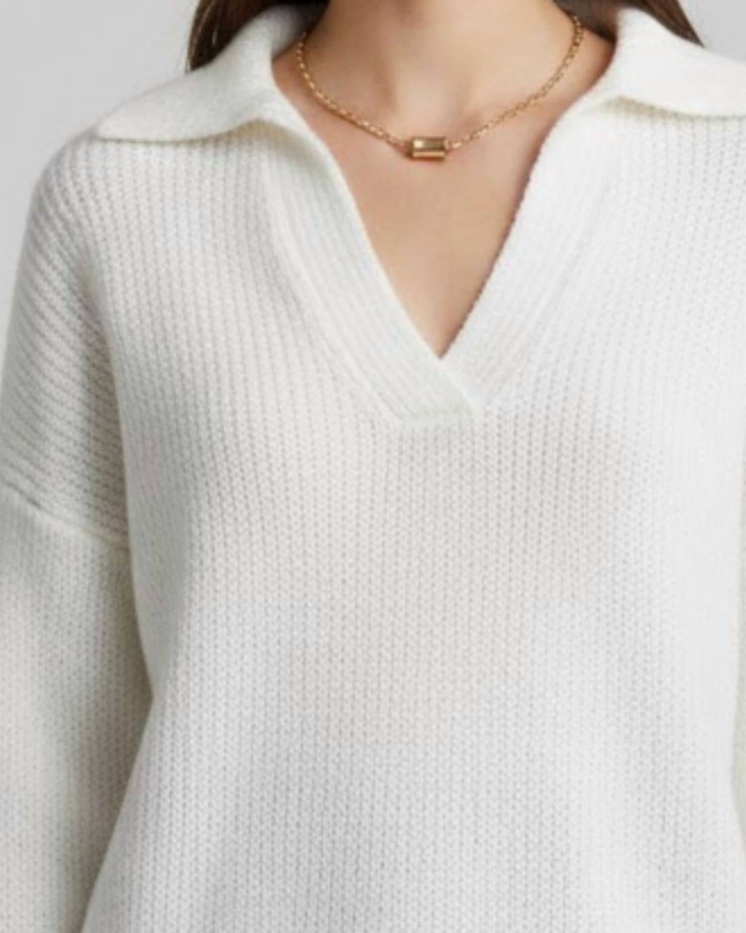 Wooden Ships - Emory Collared Sweater