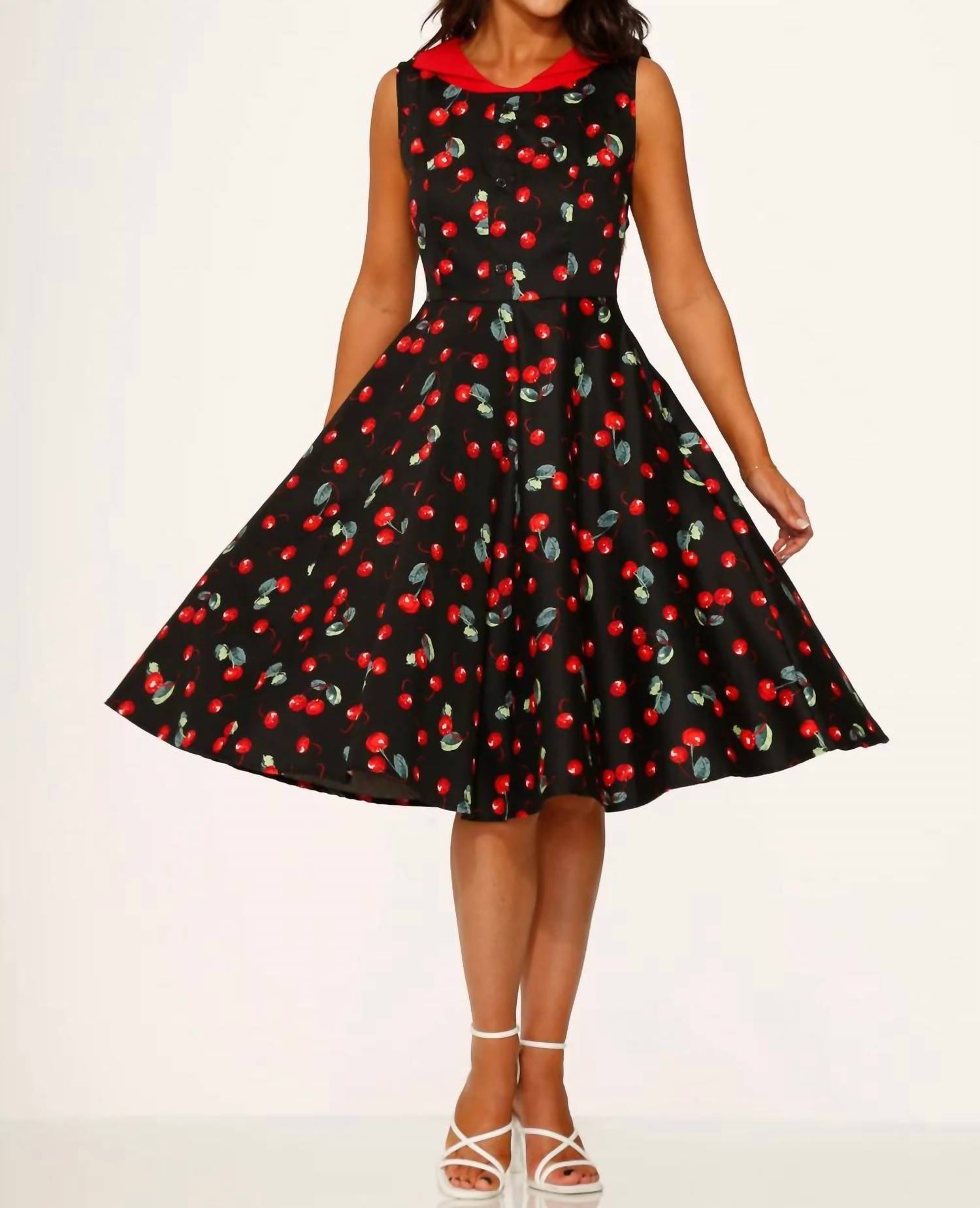 Orchid Bloom - Cherry Swing Dress