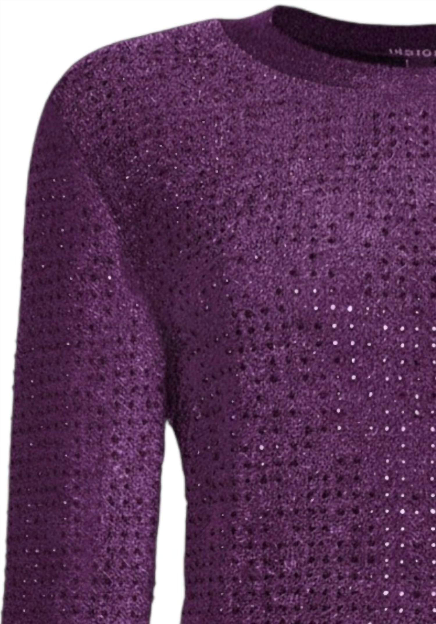 Insight - Women's Solid Metallic Studs Top