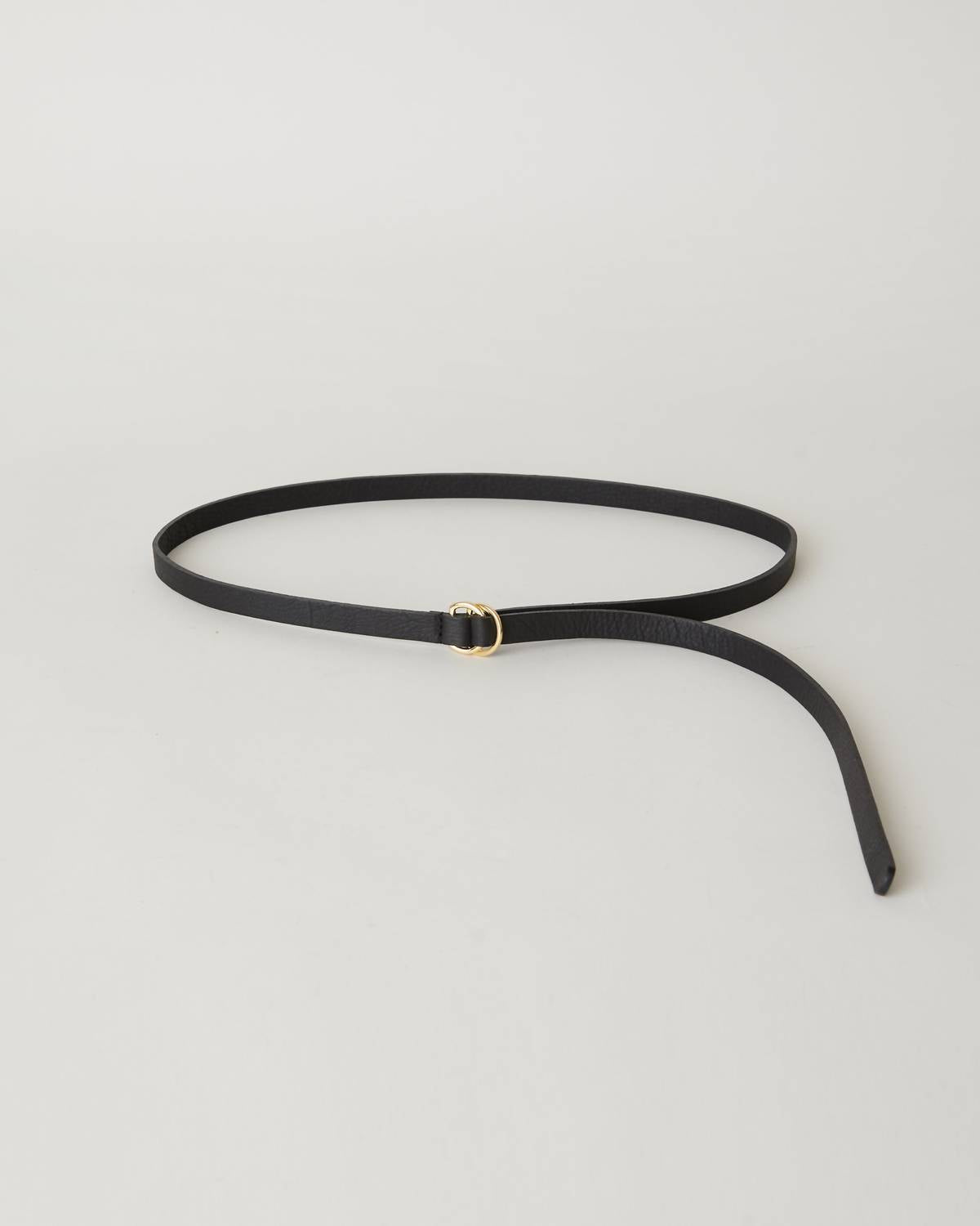 B-LOW THE BELT Women's Tumble Mini Belt in black gold - women's accessory