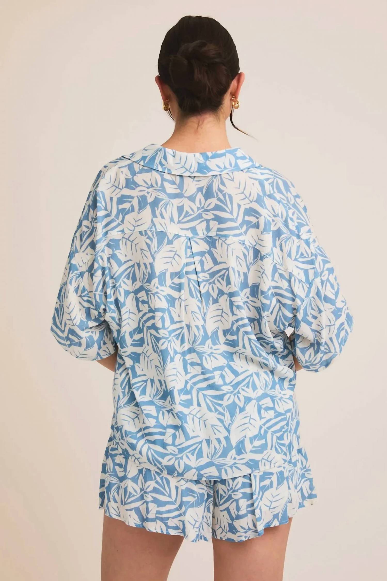 Gilli - Coastal Cool Button Down Short Set
