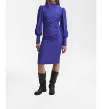 Gestuz RIFAGZ PUFF DRESS in deep blue - women's dress
