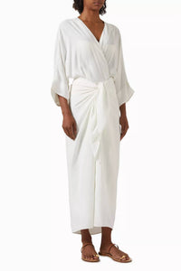 Haight - Viscose V-Neck Knot Dress