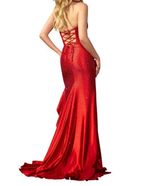 Sherri Hill - Ruffle Skirt Hot Fix Dress