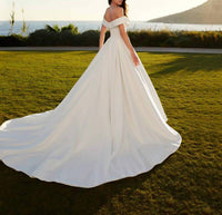 Cosmobella - Satin Off-the-shoulder Gown