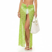 Kendall + Kylie - Open Front Sheer Maxi Skirt
