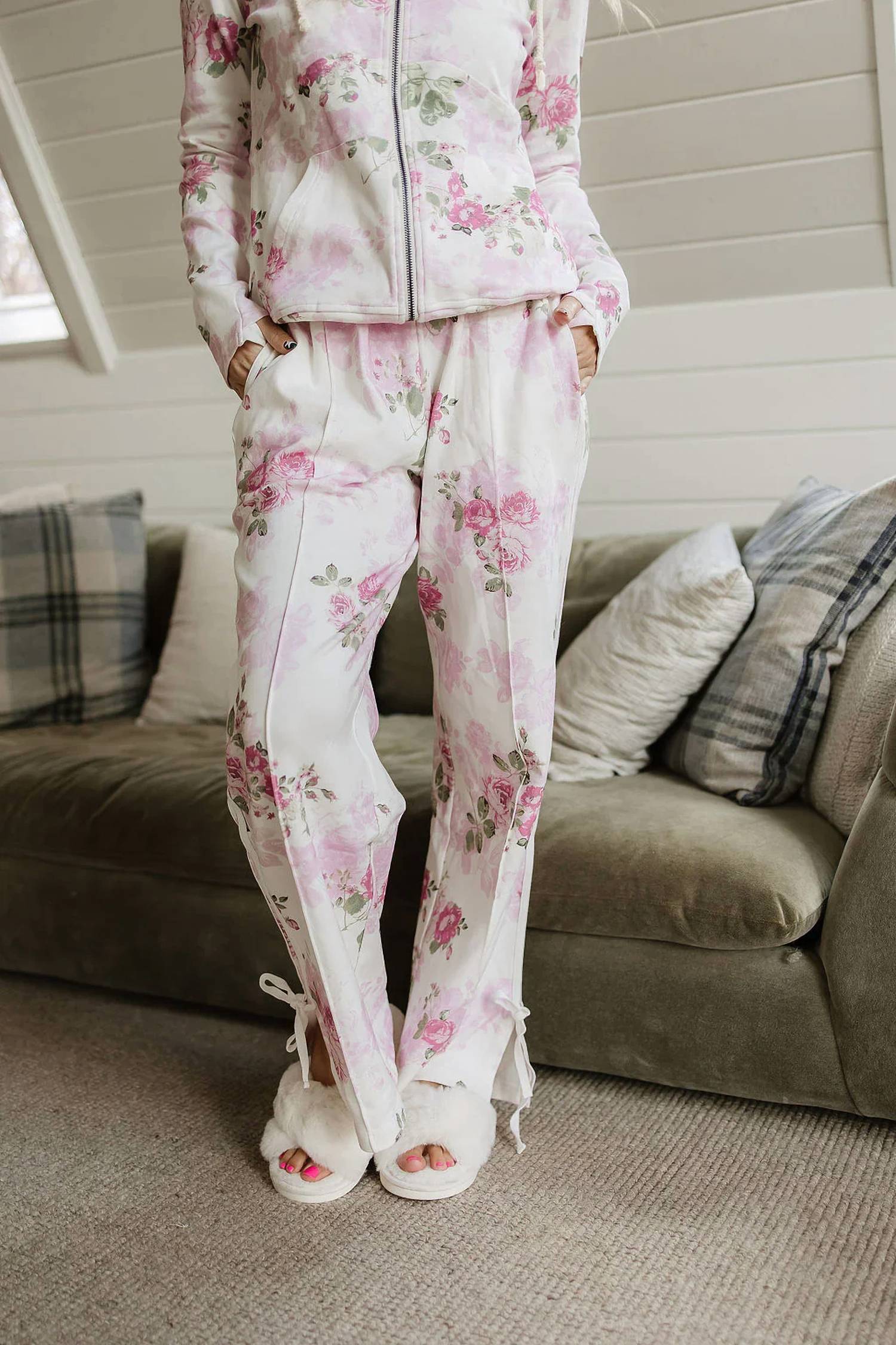 Ampersand Ave - Wide Leg Bow Comfies Pants