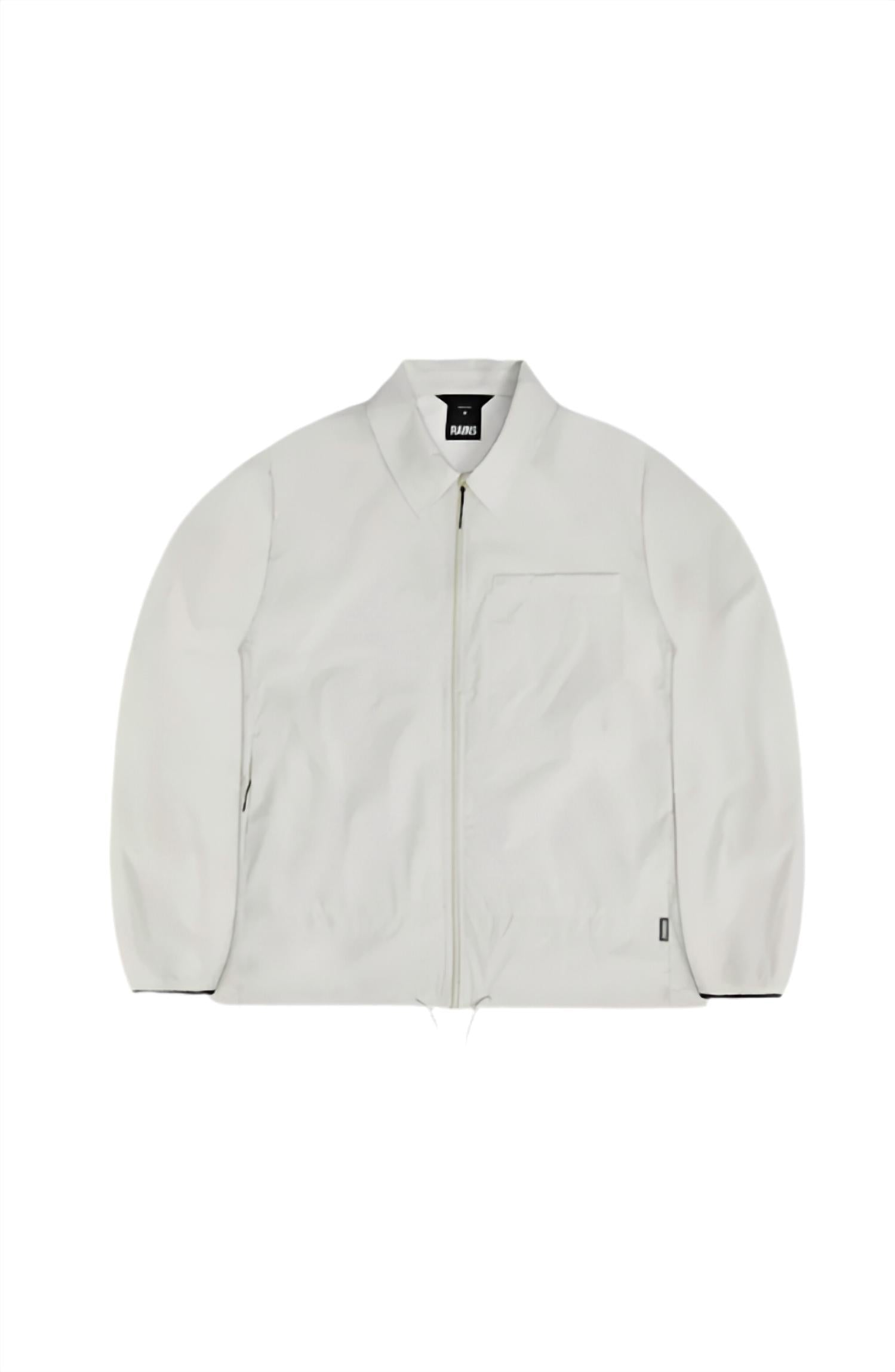 Rains Mito Zip Up Overshirt in matrix - men's jacket - detail view
