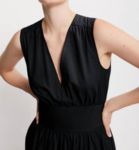 Ottod'Ame - Poplin V-neck Long Dress