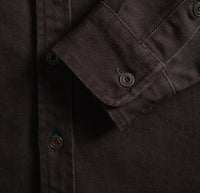 Iron & Resin Men's Workshop Heavy Twill Shirt in charcoal - men's jacket - view 5