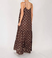Elan - Tulum Tiered Spaghetti Strap Maxi Dress