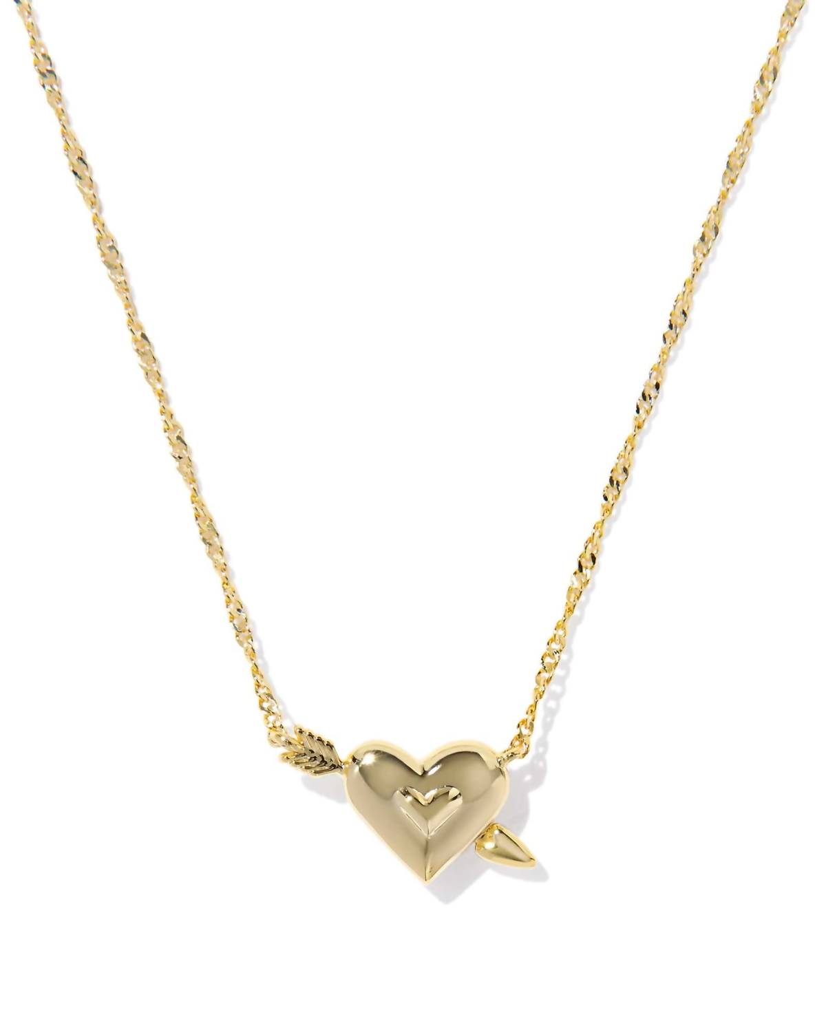 Kendra Scott - Women's Ari Heart Arrow Short Pendant Necklace