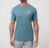 TravisMathew Maximum Stay Short Sleeve Tee in captains blue - men's t-shirt