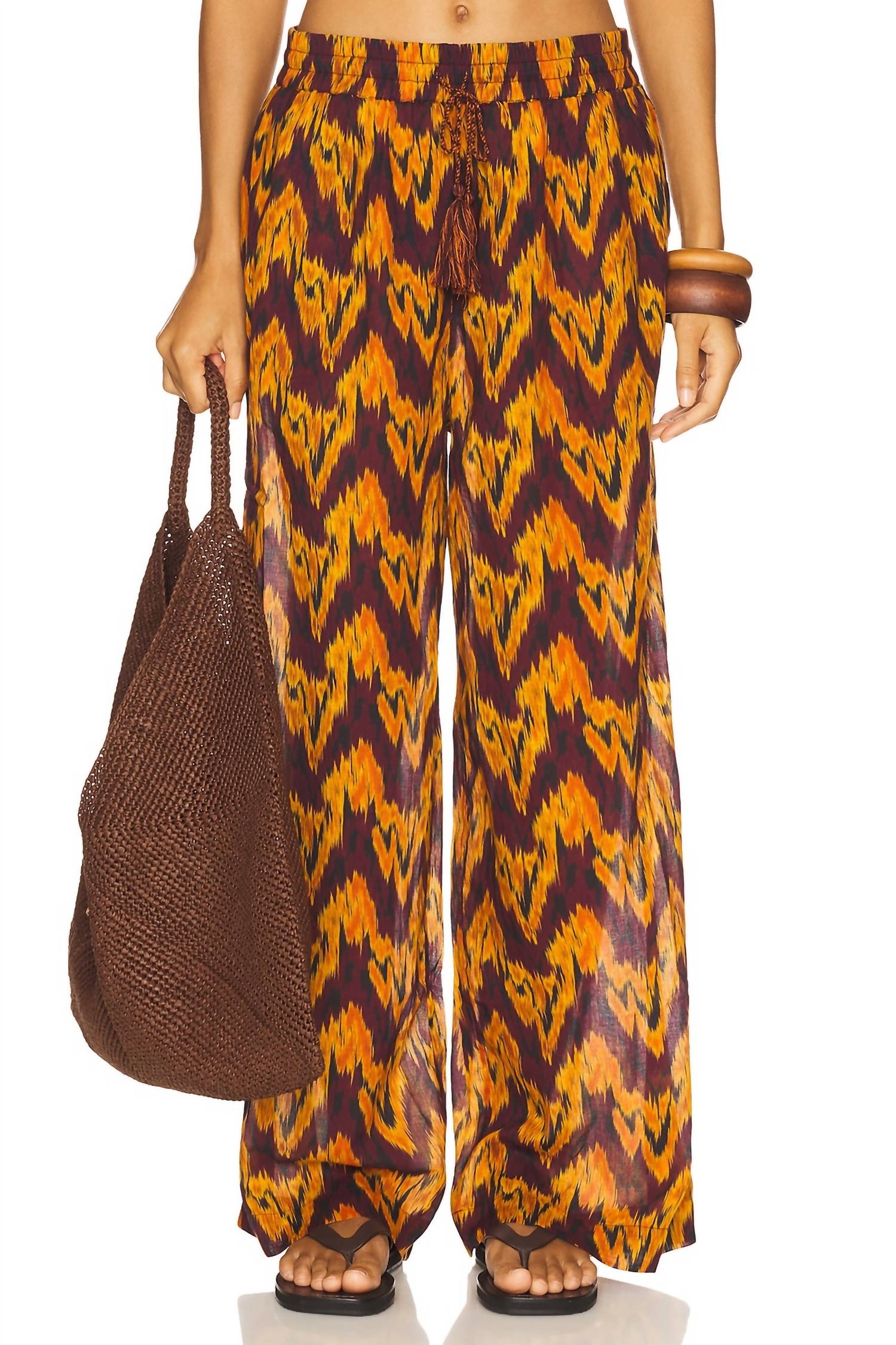 Ulla Johnson Azra Wide-leg Trousers in terra - women's pants - alternate view