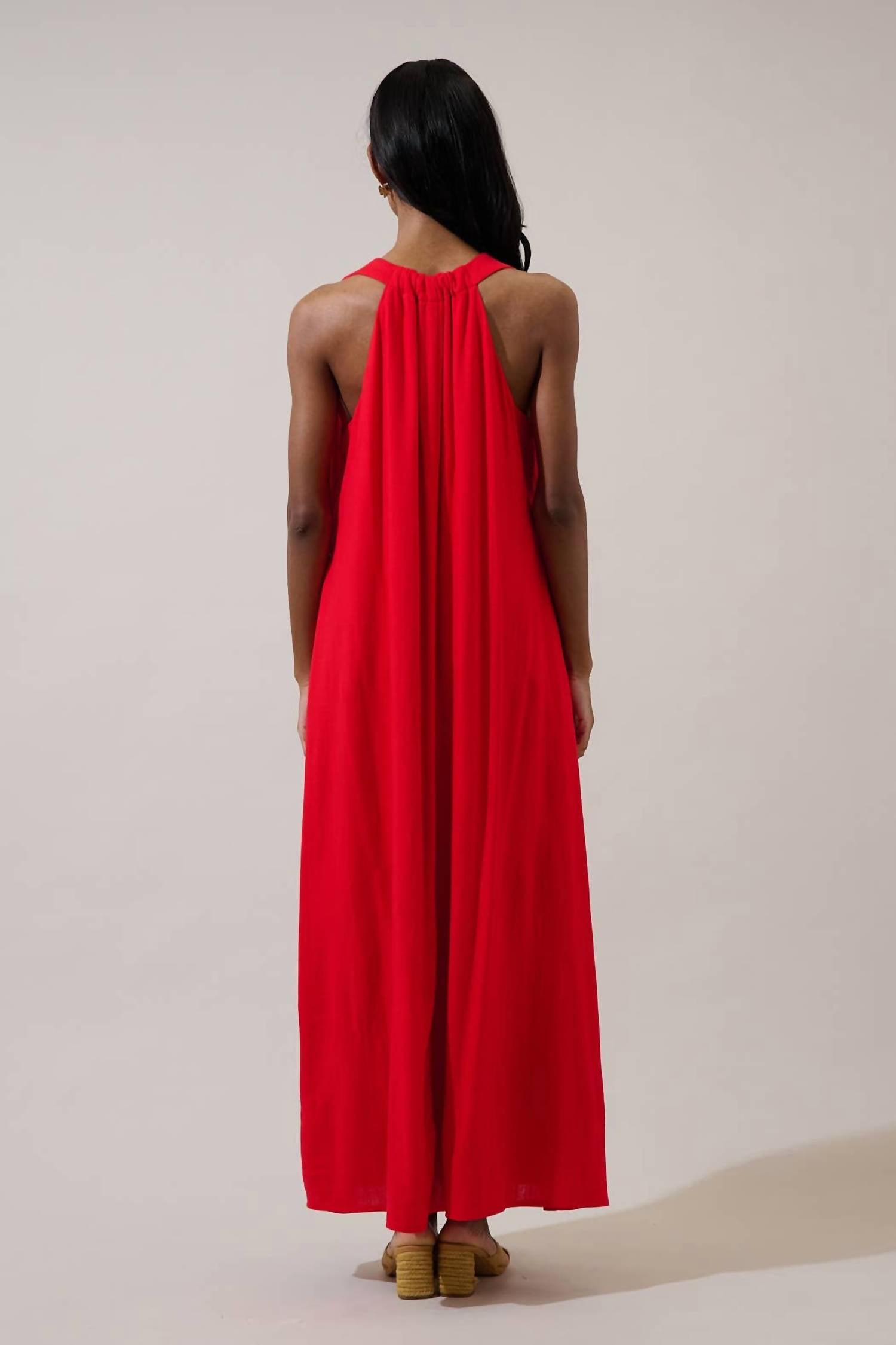 Sugarlips - Rubi Halter Neck Maxi Dress