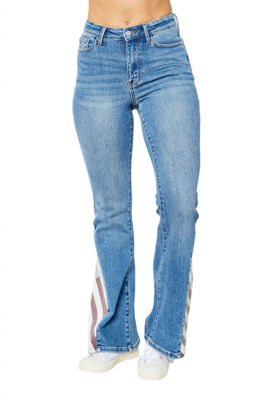 Judy Blue - FLAG PRINT FLARE JEAN