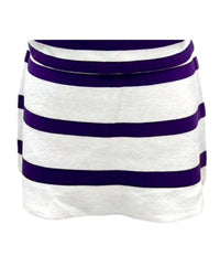 QUEEN OF SPARKLES Striped Sweater Skirt in white purple - women's skirt - view 4