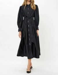 Oliphant Nora Midi Dress in hepburn midnight 1 - women's dress