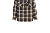 PENDLETON Burnside Flannel Shirt in natural charcoal plaid - men's shirt - view 5