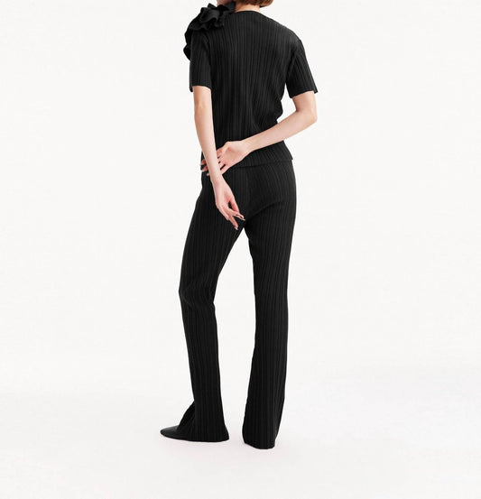 Theo The Label - Pallas Rib Knit Bootcut Pant
