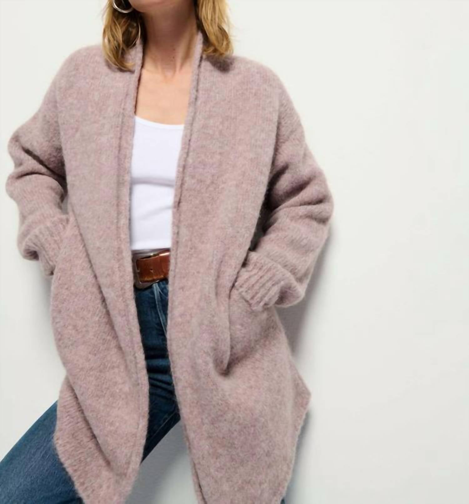 Nation Ltd - Aliyah Open Front Alpaca-blend Cardigan
