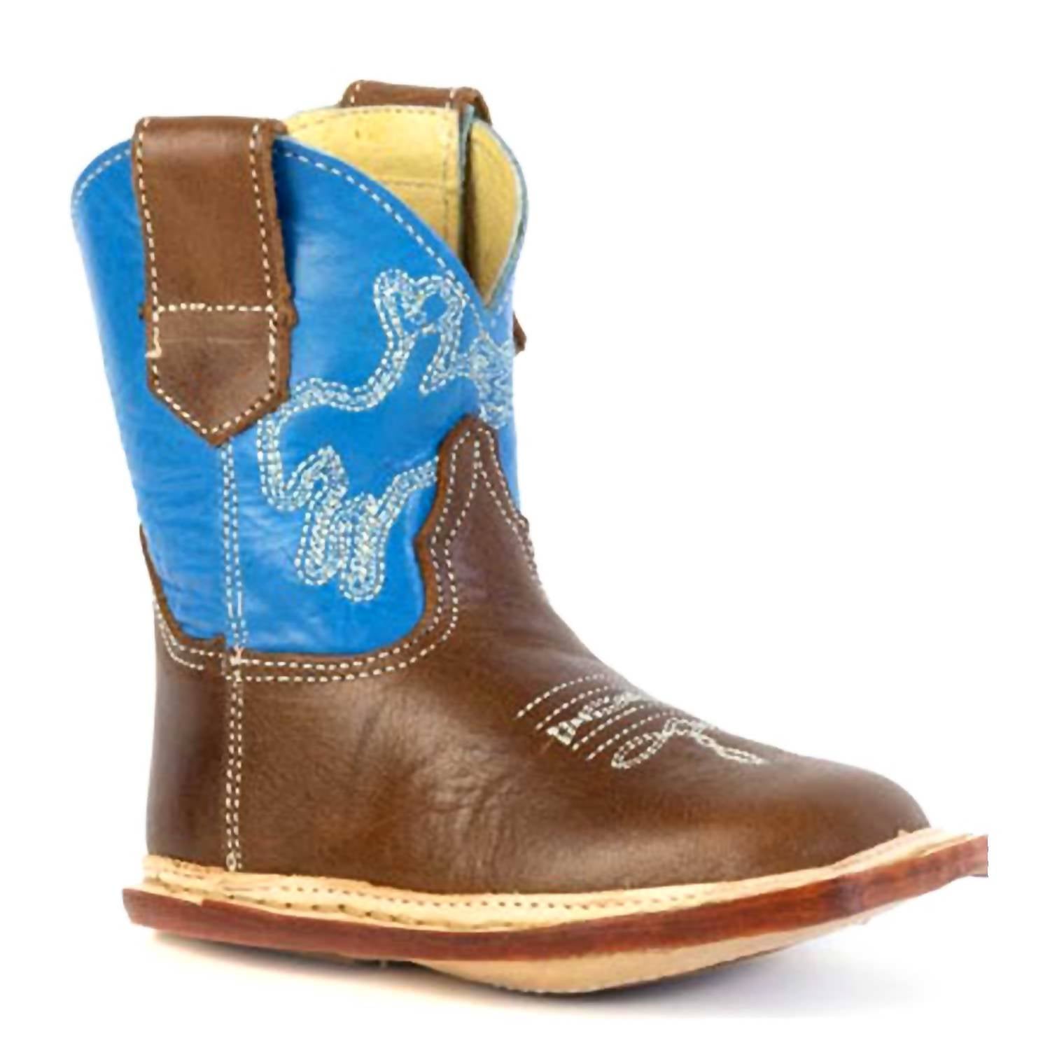 Tin Haul Boys Cowbabies Bronc Rider Boots in brown - kids' boots
