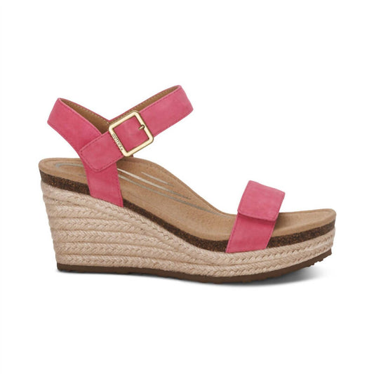 Aetrex - Women's Sydney Suede Wedge Sandals