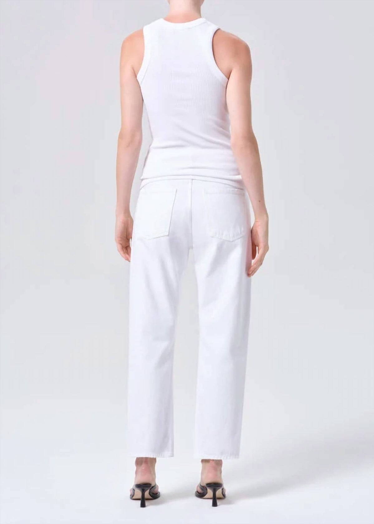 Agolde - Women's 90's Crop Mid Rise Straight Jean