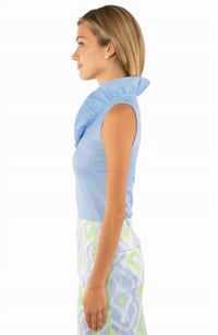 Gretchen Scott - RUFFNECK SLEEVELESS TOP