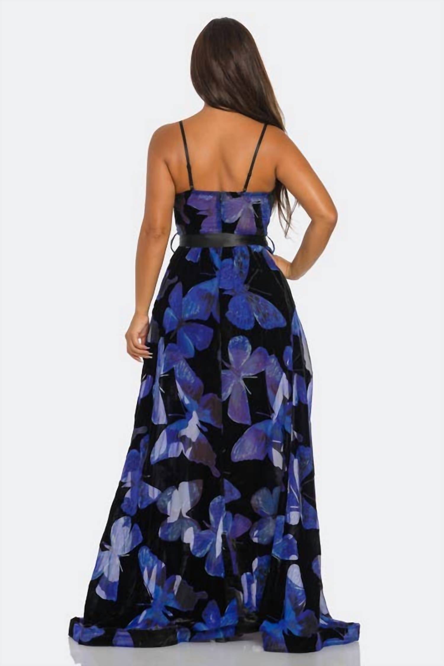 Banjul - Floral Sweetheart Neckline Maxi Dress