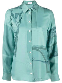 Salvatore Ferragamo - Graphic Print Silk Shirt