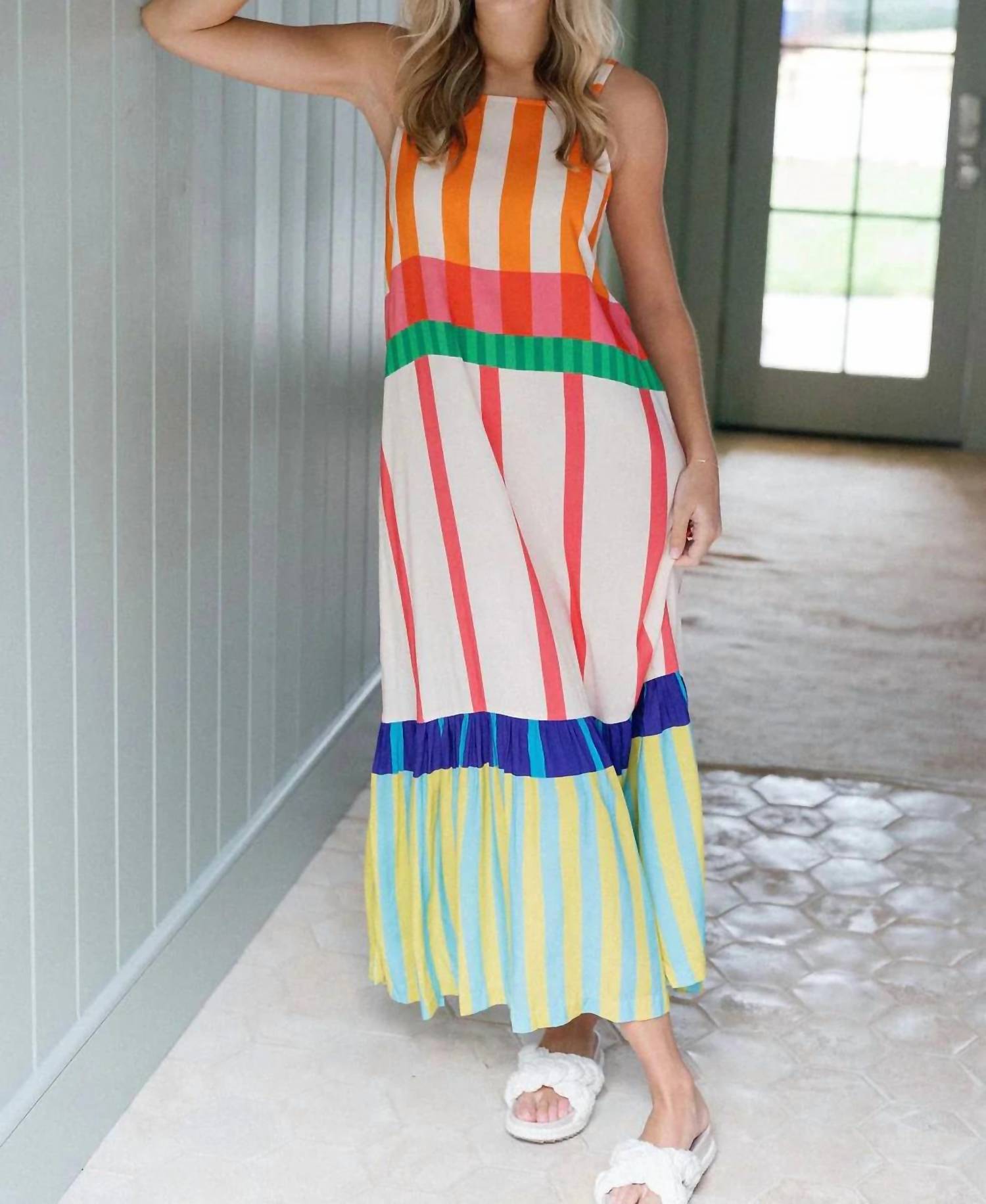 Briton Court - Charlie Striped Maxi Dress