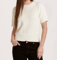 Another Love - Suzie Fuzzy Short Sleeve Sweater Top