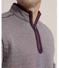 SOUTHERN TIDE Fairwood Reversible Quarter Zip in merlot - men's jacket - view 4