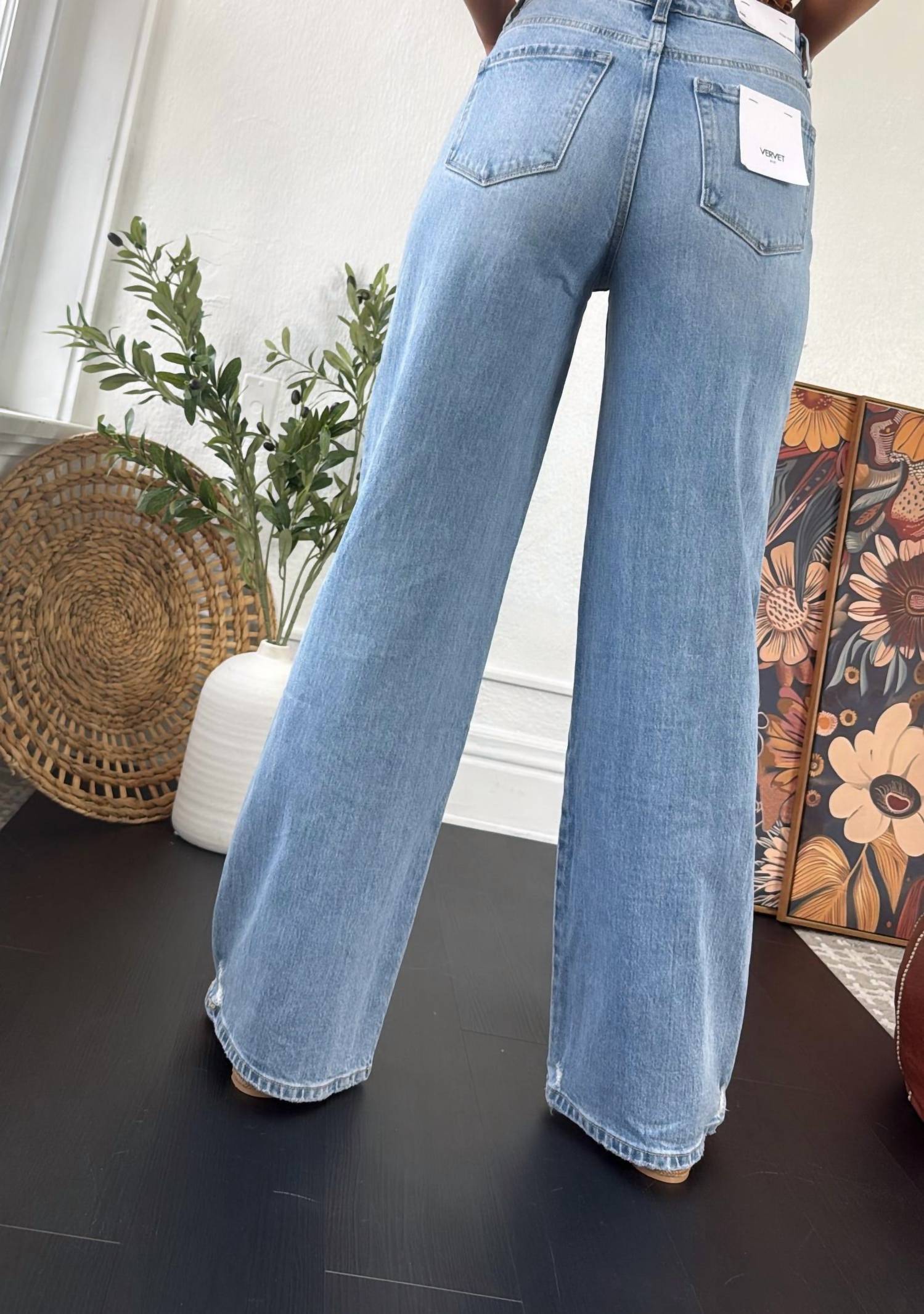 Vervet By Flying Monkey - Knix High Rise Wide Leg Jean