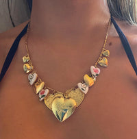 The Sage Vintage - Women's All Hearts Charm Necklace