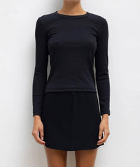 Leset - Kelly Slim Fit Long Sleeve Ribbed Top