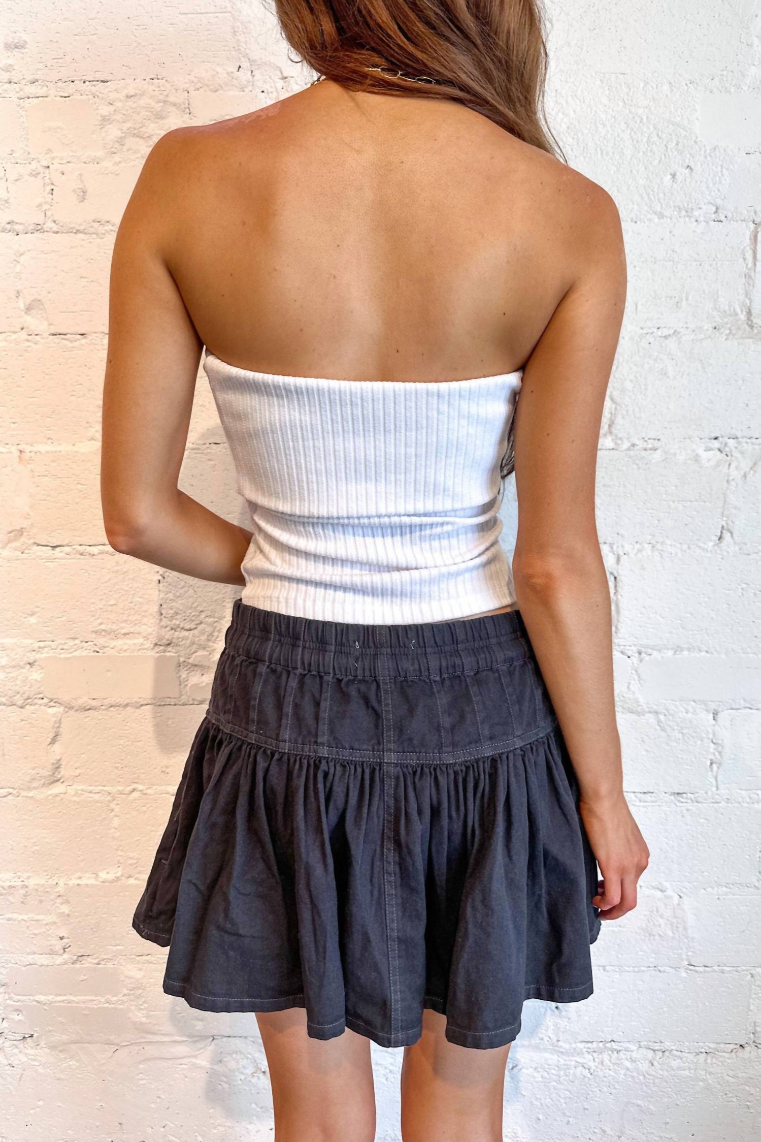 Free People - Roselle Denim Mini Jet Set