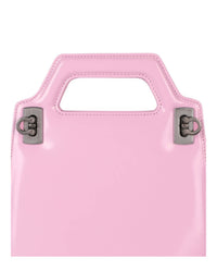 Salvatore Ferragamo Women's Micro Wanda Patent Leather Shoulder Bag in pink - women's bag - alternate view