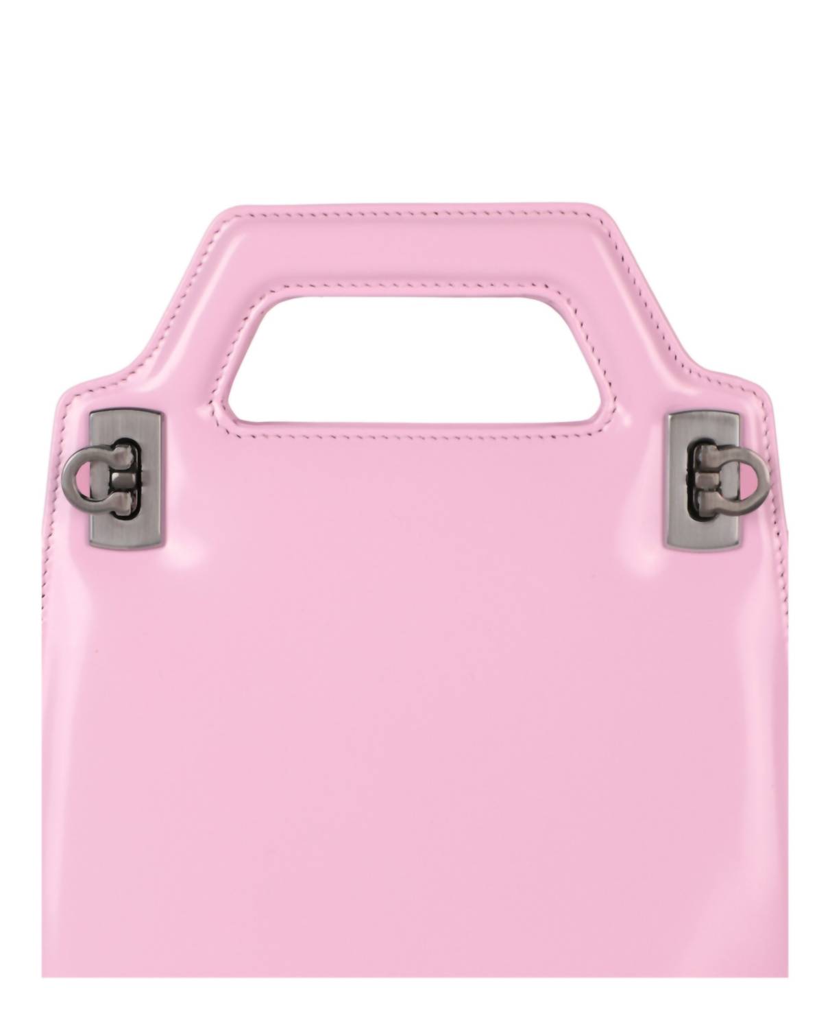Salvatore Ferragamo Women's Micro Wanda Patent Leather Shoulder Bag in pink - women's bag - alternate view