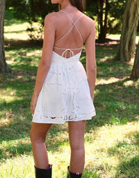 Saylor - Kelly Eyelet Mini Dress