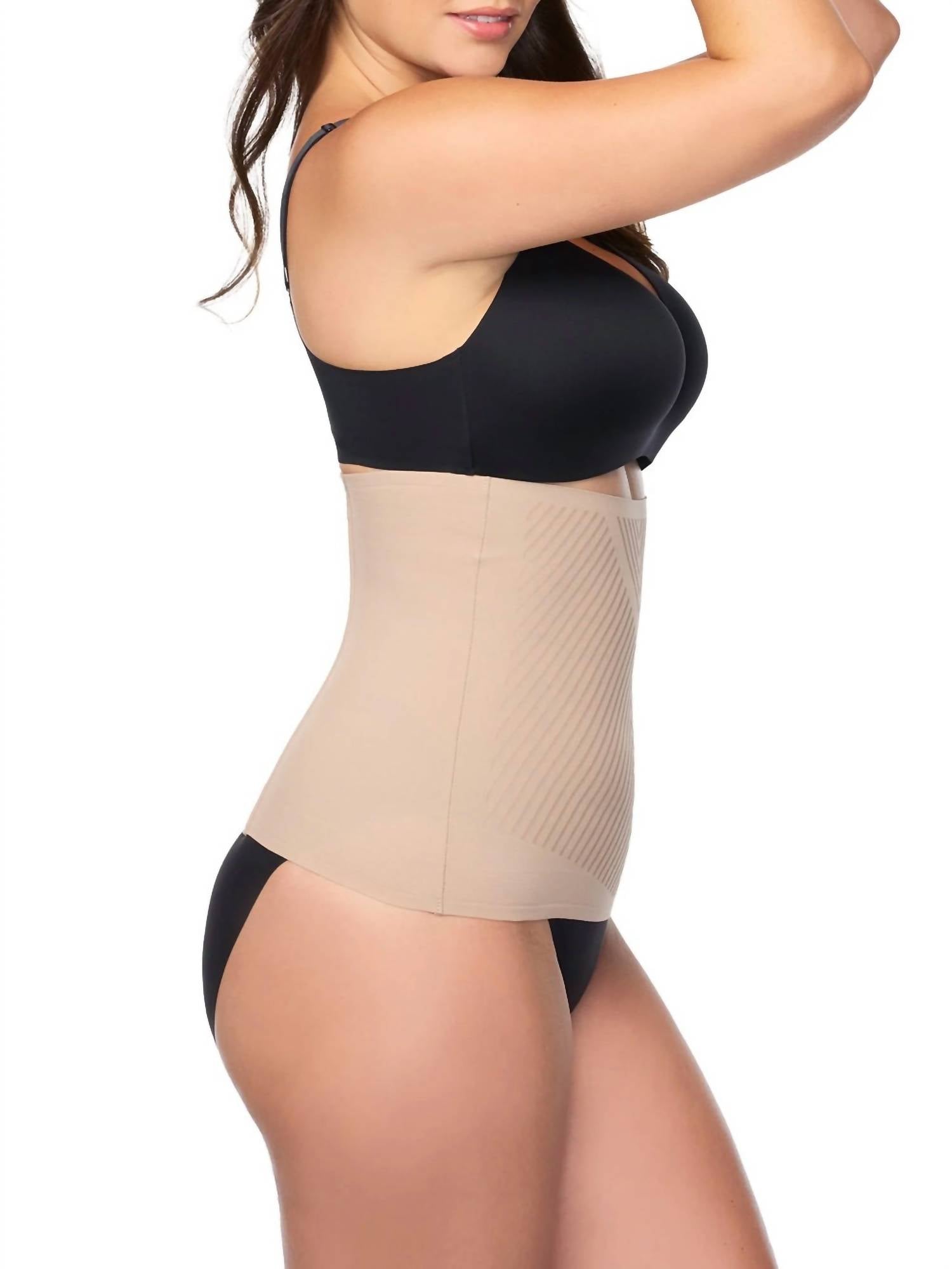 TC Fine Intimates Iconic Core Step-in Waist Cincher in waist cincher in stucco - women's intimate - detail view